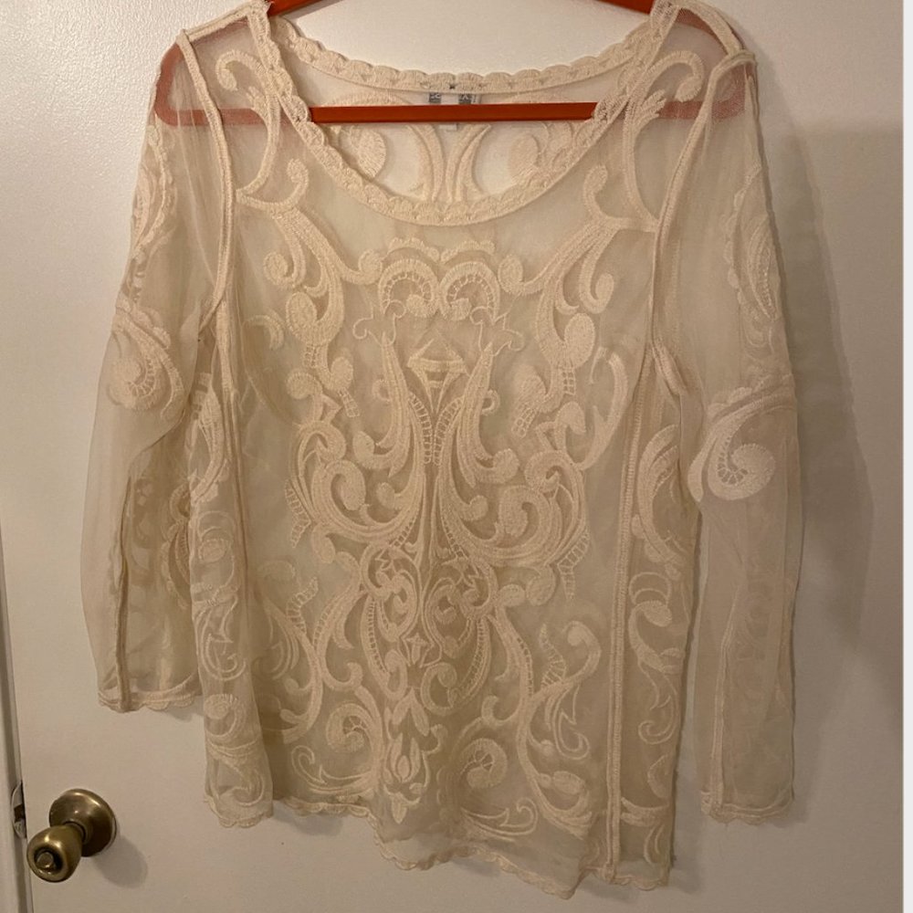 Sheer Lace Top